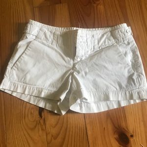 White GAP chino shorts